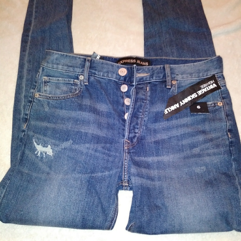 Nwt Express High Rise Vintage Skinny